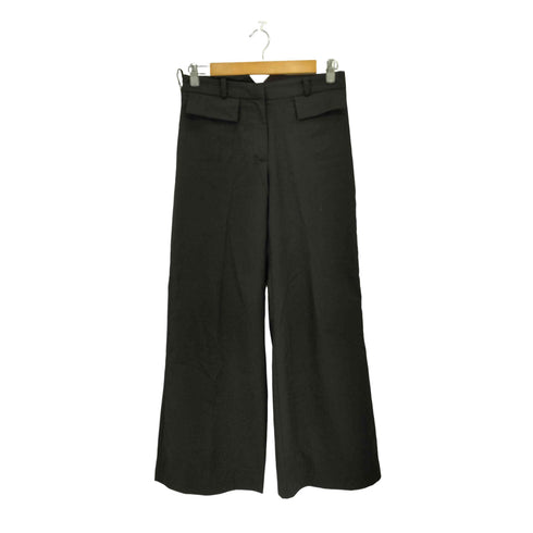 ジップフライ フラットポケット ワイドスラックスパンツ メンズ