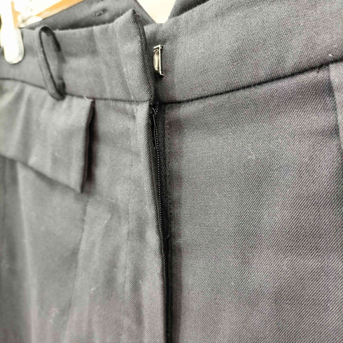 ジップフライ フラットポケット ワイドスラックスパンツ メンズ