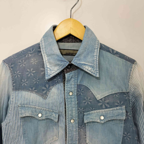 アユイテ AYUITE 00s Y2K archive 切替 デニム ウエスタンシャツ メンズ