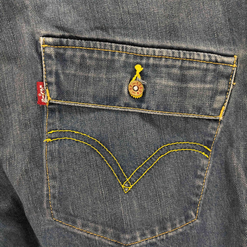 リーバイス Levis 立体裁断 ストレートデニムパンツ メンズ 34×32
