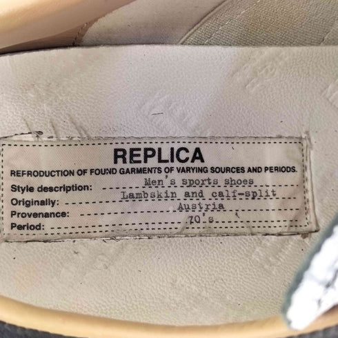メゾンマルジェラ Maison Margiela ペンキ加工ジャーマントレーナーローカット スニーカー メンズ EUR:40