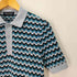 フレッドペリー FRED PERRY 総柄 ニット ポロシャツ レディース S