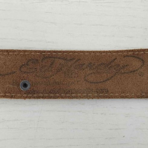 エドハーディー Ed Hardy レザー ロゴ タイガー ベルト Y2K メンズ S