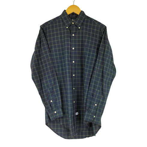 ラルフローレン RALPH LAUREN ポニー刺繍 チェック柄 ボタンダウン L/S シャツ メンズ import:S