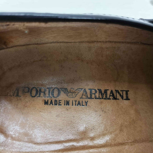 エンポリオアルマーニ EMPORIO ARMANI イタリア製 ホースビット レザーローファー メンズ