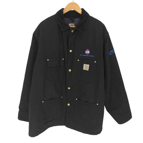 カーハート Carhartt 00S メキシコ製 ロゴワッペン 企業ロゴ刺繍 裏地ブランケット DUCK CHORE COAT タックチョアコート メンズ import:XL
