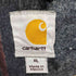 カーハート Carhartt 00S メキシコ製 ロゴワッペン 企業ロゴ刺繍 裏地ブランケット DUCK CHORE COAT タックチョアコート メンズ import:XL