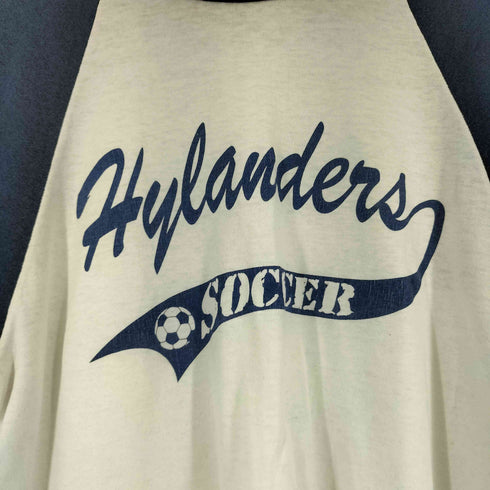 ソフェシャツ SOFFE SHIRTS USA製 プリント ラグランスリーブ Tシャツ メンズ import:M