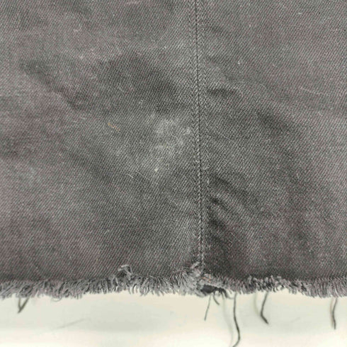 ディーゼル DIESEL フロントジップ ダメージ加工 ブラックデニム ミニスカート レディース 26