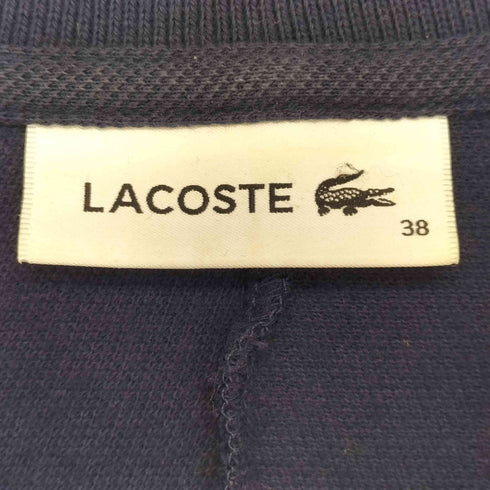 ラコステ LACOSTE ボトムリブ切り替え ポロドレス ワンピース レディース 38