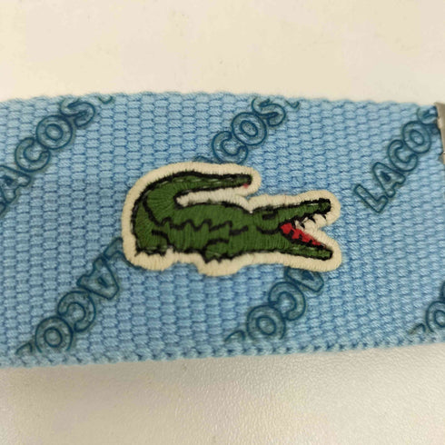 ラコステ LACOSTE ロゴ プリント ガチャ ベルト メンズ