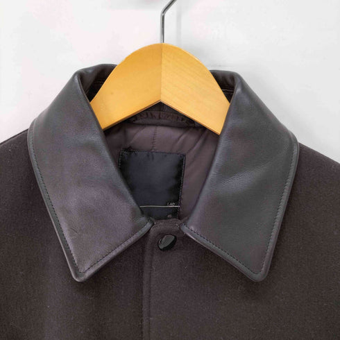 ラッドミュージシャン LAD MUSICIAN STADIUM JUMPER MIDDLE ウール レザー コーチスタジャン メンズ 16