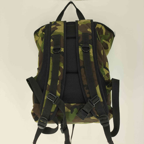マンハッタンポーテージ Manhattan Portage ロゴパッチ カモ柄 マルチポケット バックパック リュック メンズ