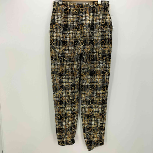 KOLOS PARIS OPTI ジップ ステッチ デザイン チェック パンツ EURO VINTAGE メンズ 42