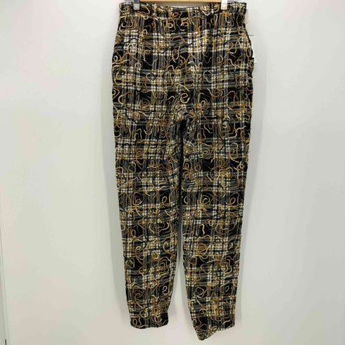 KOLOS PARIS OPTI ジップ ステッチ デザイン チェック パンツ EURO VINTAGE メンズ 42