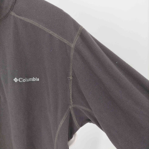 コロンビア Columbia ロゴ刺繍 ハーフジップ フリースジャケット メンズ import:XL
