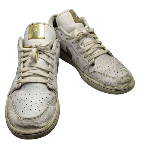 ジョーダンブランド JORDAN BRAND WMNS AIR JORDAN 1 LOW METALLIC GOLD-WHITE メンズ JPN:28.5