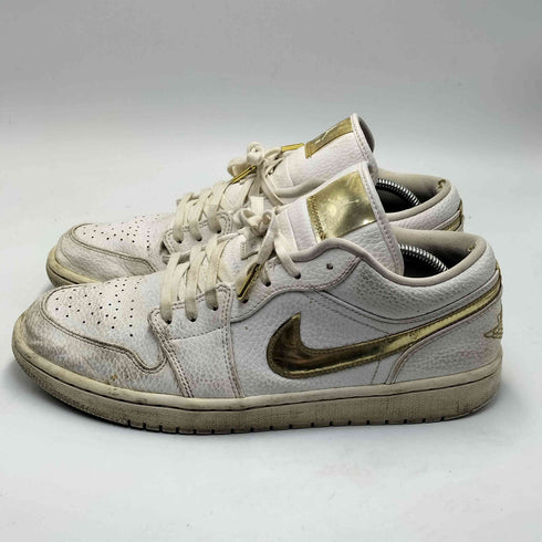 ジョーダンブランド JORDAN BRAND WMNS AIR JORDAN 1 LOW METALLIC GOLD-WHITE メンズ JPN:28.5