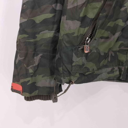 スーパードライ Superdry 極度乾燥(しなさい) Hooded Arctic Wind Attacker 迷彩 マウンテンパーカー メンズ import:XS