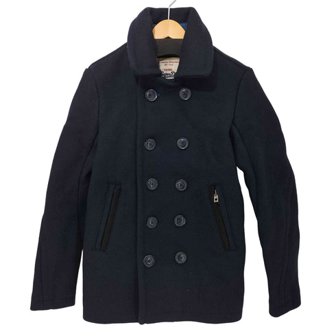 スーパードライ Superdry 極度乾燥(しなさい) HEAVYWEIGHT WOOL Pコート メンズ import:S