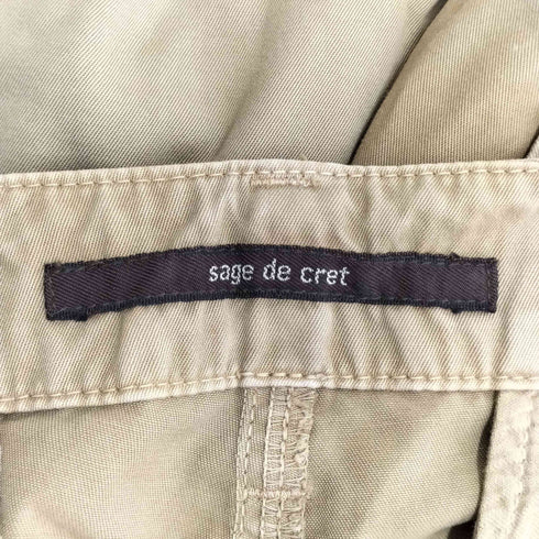 サージュデクレ SAGE DE CRET DEPOSE コットンカーゴパンツ 裾ドローコード メンズ JPN:M