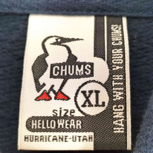 チャムス CHUMS ブービーワッペンパーカー メンズ JPN:XL