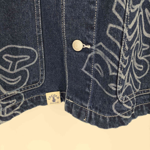 ココロブランド COCOLO BLAND WARP LOGO DENIM COVERALLS メンズ JPN:L