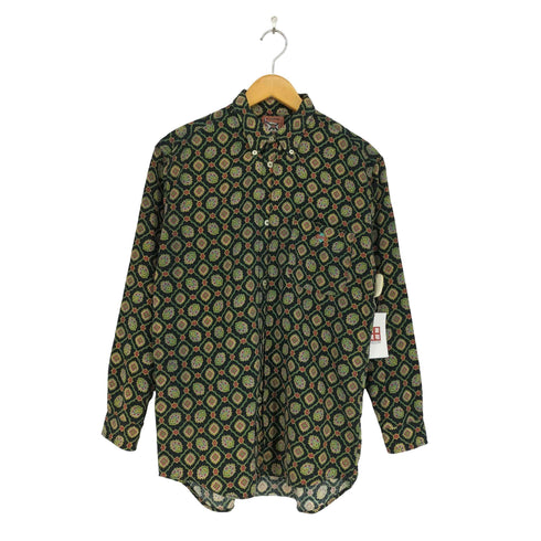 CHIPIE 80S 総柄L/S ボタンダウンシャツ メンズ L