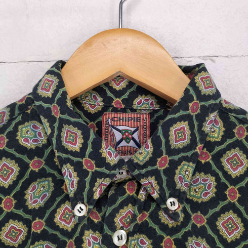 CHIPIE 80S 総柄L/S ボタンダウンシャツ メンズ L