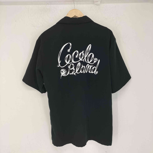 ココロブランド COCOLO BLAND S/S オープンカラー バックプリント ボウリングシャツ メンズ JPN:L
