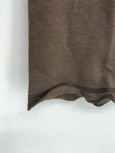 ランセル LANCEL PARIS フリルデザイン Vネック カットソー Tシャツ レディース 40