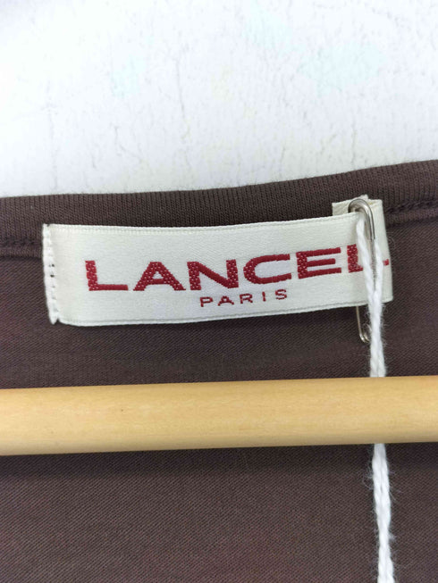ランセル LANCEL PARIS フリルデザイン Vネック カットソー Tシャツ レディース 40
