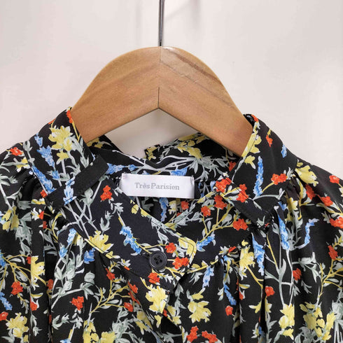 Tres Parisien 総柄 シャツワンピース レディース JPN:M