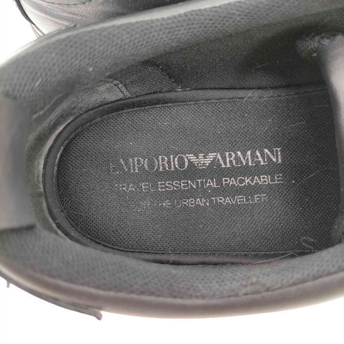 エンポリオアルマーニ EMPORIO ARMANI TRAVEL ESSENTIAL PACKBLE FOR THE URBAN TRAVELLER レザー スニーカー メンズ EUR:43