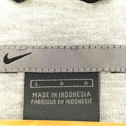 ナイキ NIKE 00s グレータグ 袖スウッシュ ツートン ナイロンジャケット 裾ドローコード メンズ import:L