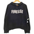 FINESSE 90s フロントロゴプリント スターロゴ プルオーバーパーカー 短丈 メンズ JPN:M