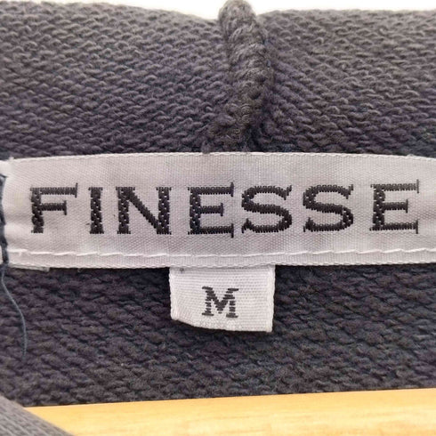 FINESSE 90s フロントロゴプリント スターロゴ プルオーバーパーカー 短丈 メンズ JPN:M