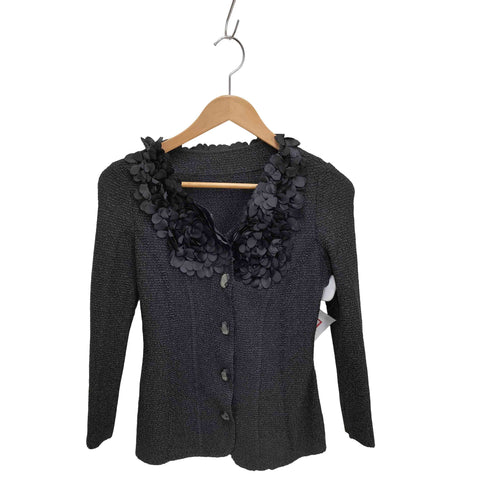 NOKO PLEATS ノーカラー プリーツジャケット レディース 38