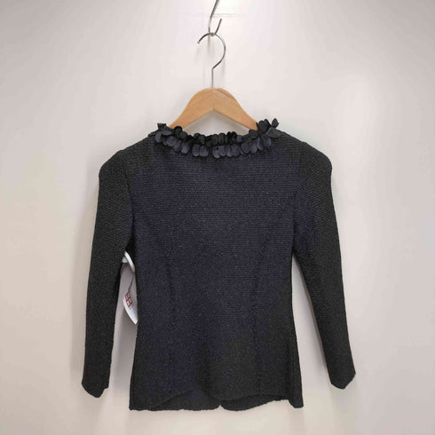 NOKO PLEATS ノーカラー プリーツジャケット レディース 38