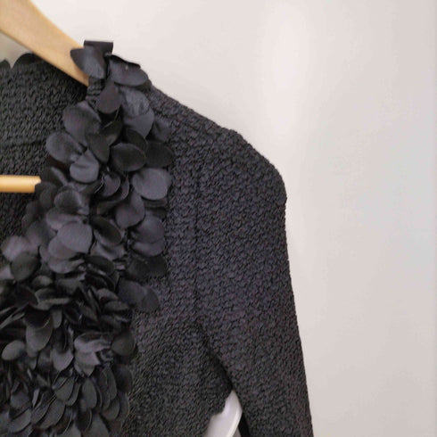 NOKO PLEATS ノーカラー プリーツジャケット レディース 38