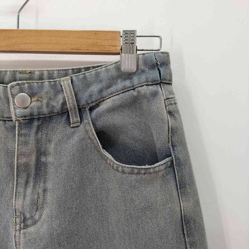 インターファクトリー INTER FACTORY 24AW Killin’ me good バック刺繍 ワイド バギー デニム パンツ Y2K レディース JPN:M