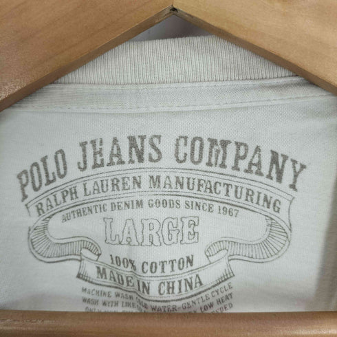 ポロジーンズカンパニーラルフローレン POLO JEANS COMPANY RALPH LAUREN スカル プリント ロングスリーブTシャツ メンズ import:L