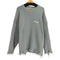 ハーシュアンドクルーエル HARSHANDCRUEL バックプリント ダメージ加工 ニット メンズ import:M