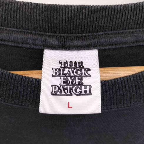 ザブラックアイパッチ THE BLACK EYE PATCH HANDLE WITH CARE 取扱注意 両面プリント S/S クルーネック Tシャツ メンズ JPN:L
