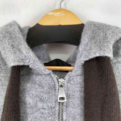 ザラ ZARA フード付きタイベルトニットカーディガン レディース US L