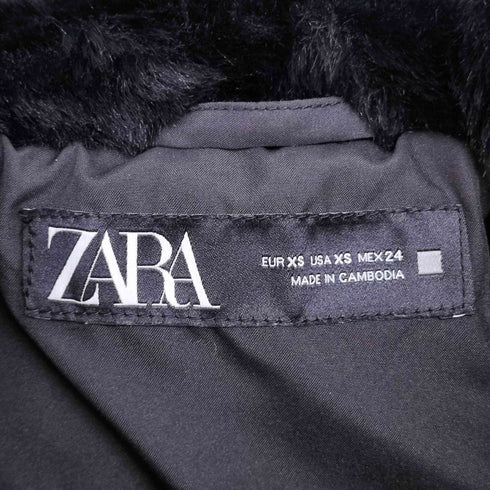 ザラ ZARA ファー フーデッドジャケット レディース US XS