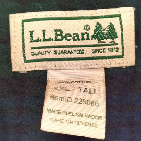 エルエルビーン L.L.Bean チェック柄 ボタンダウンシャツ メンズ import:XXL