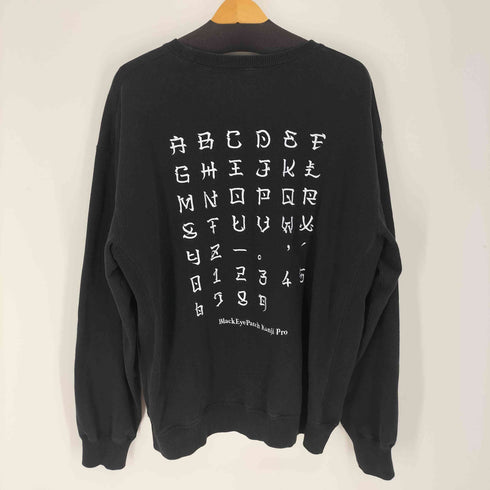 ザブラックアイパッチ THE BLACK EYE PATCH 23SS KANJI LABEL TYPEFACE CREW SWEAT メンズ JPN:XL