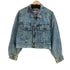 サムシング SOMETHING 80-90S ケミカルウォッシュ ジップアップ デニムジャケット レディース import:M