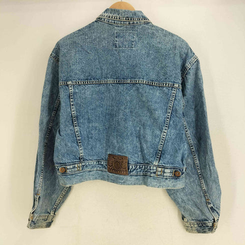 サムシング SOMETHING 80-90S ケミカルウォッシュ ジップアップ デニムジャケット レディース import:M